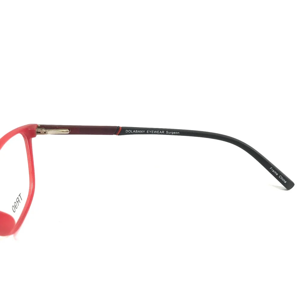 Dolabany Eyeglasses Frames Surgeon Matte Red Black Cat Eye Full Rim 48-17-135
